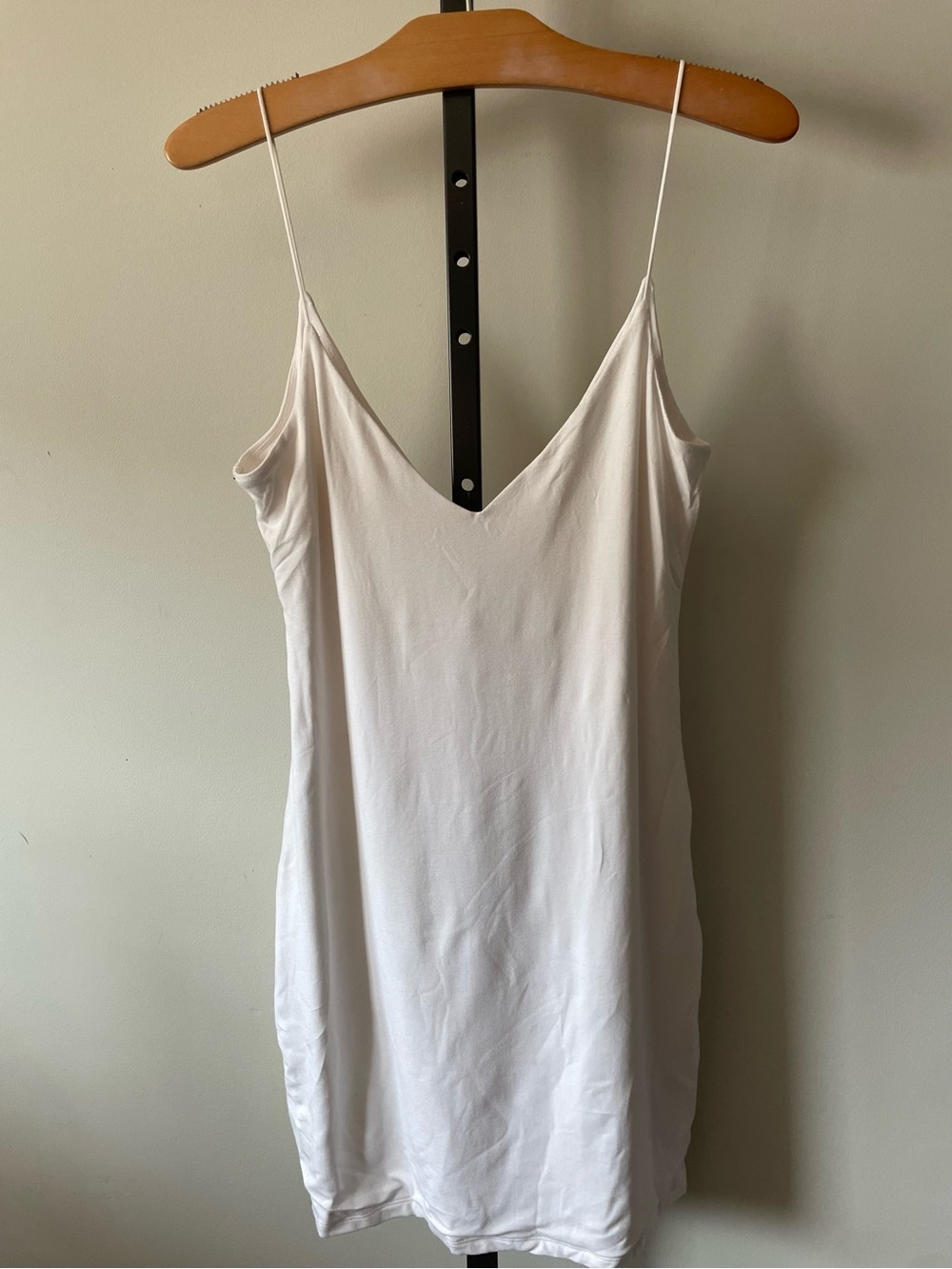 NEW Wilfred Free Aerin Dress White Mini Spaghetti Strap Size Large